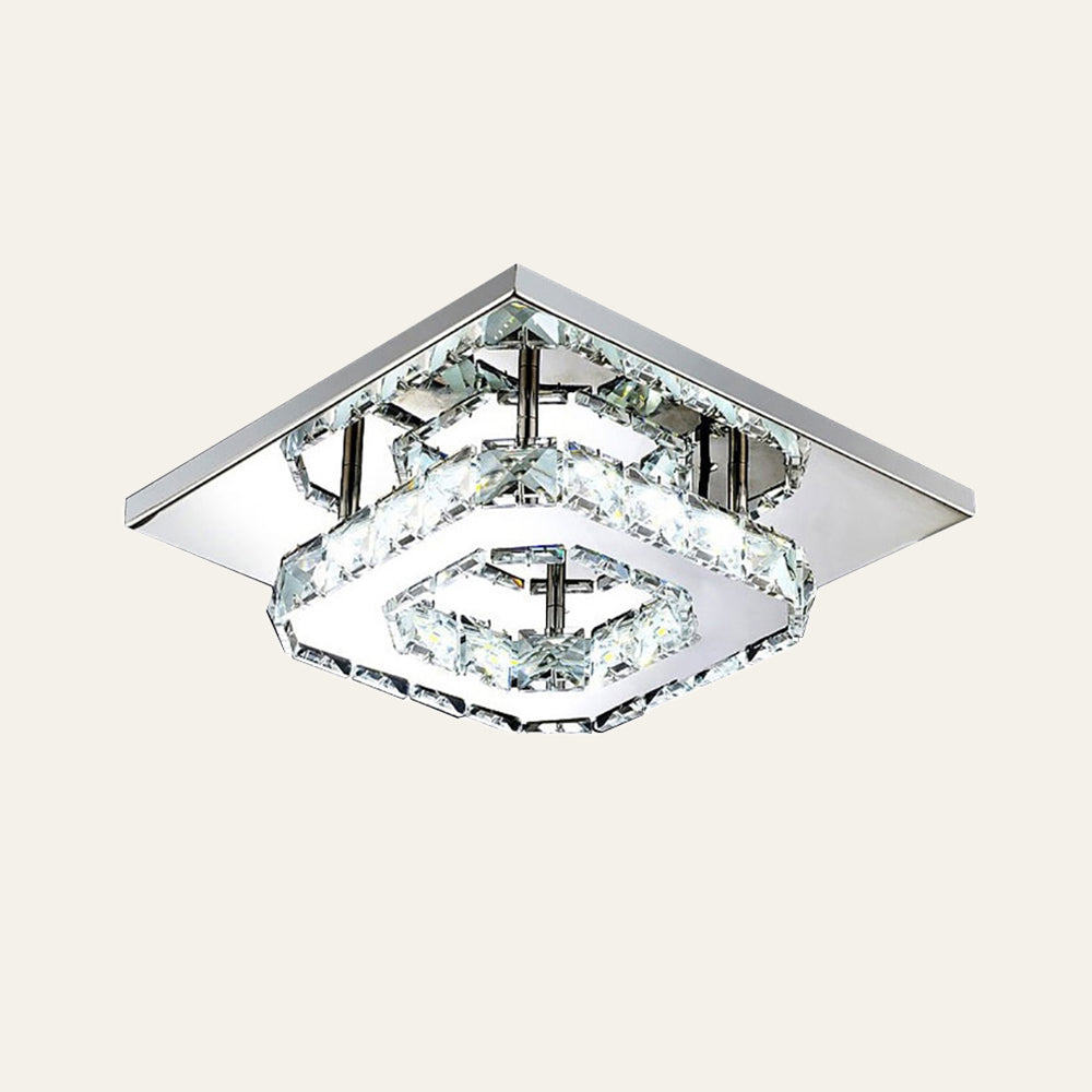 Maliben | Ceiling Light Crystal Led Modern Flush Fixture
