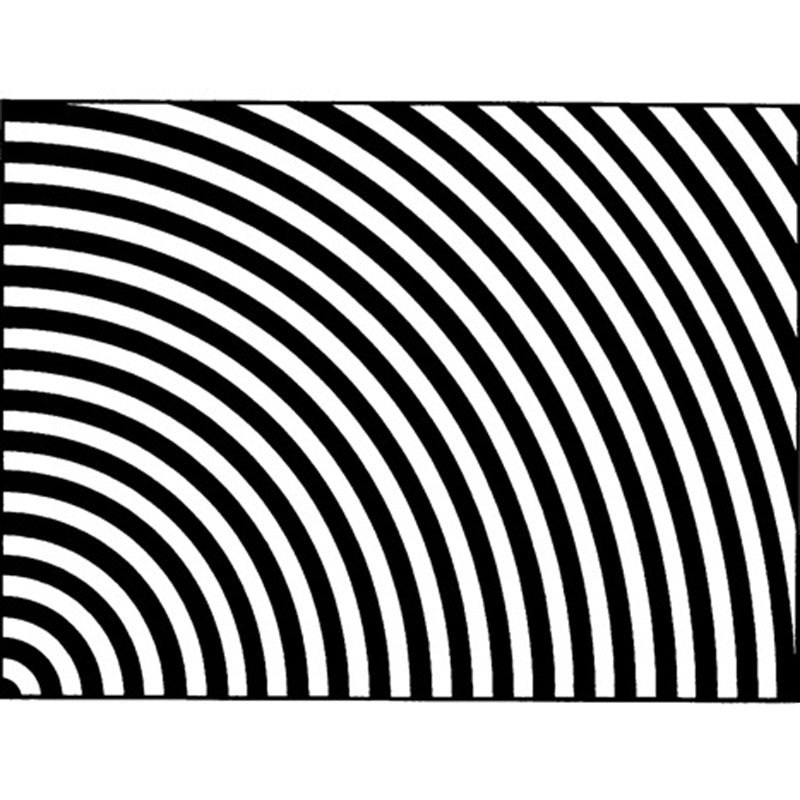 Maliben | Black And White Bedroom Carpet Novelty 3d Half Arch Pattern Rug Polyester Non-Slip Stain Resistant Carpet