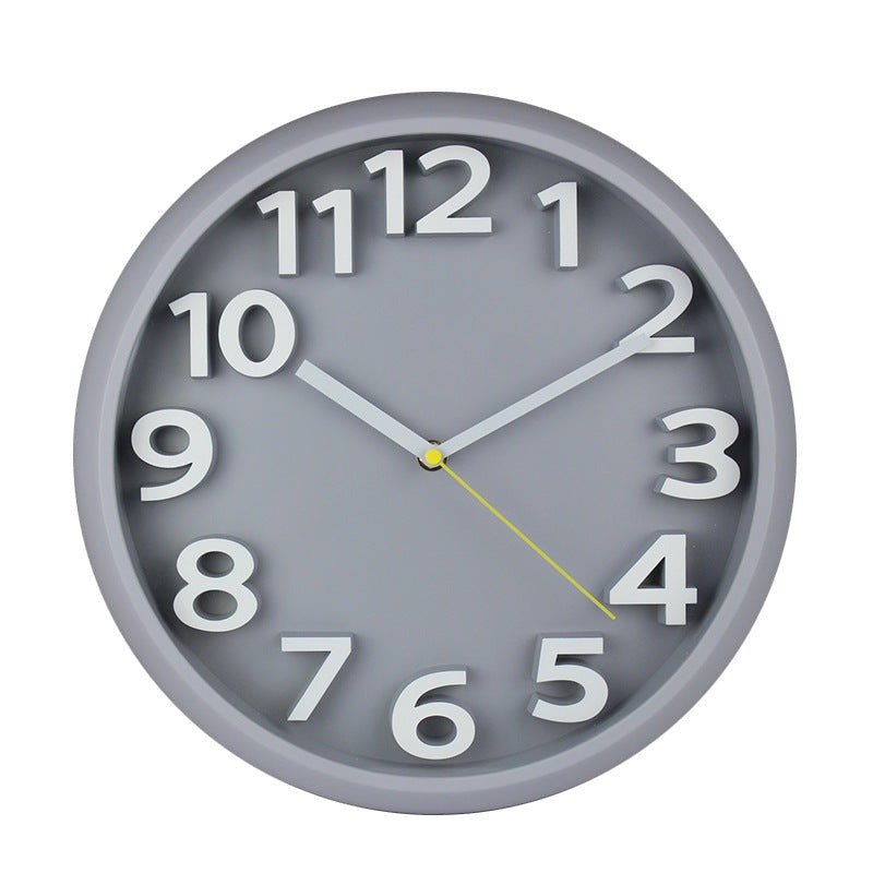 Maliben | 3D Large Number Silent Wall Clocks 12.5 Inch Battery Operated