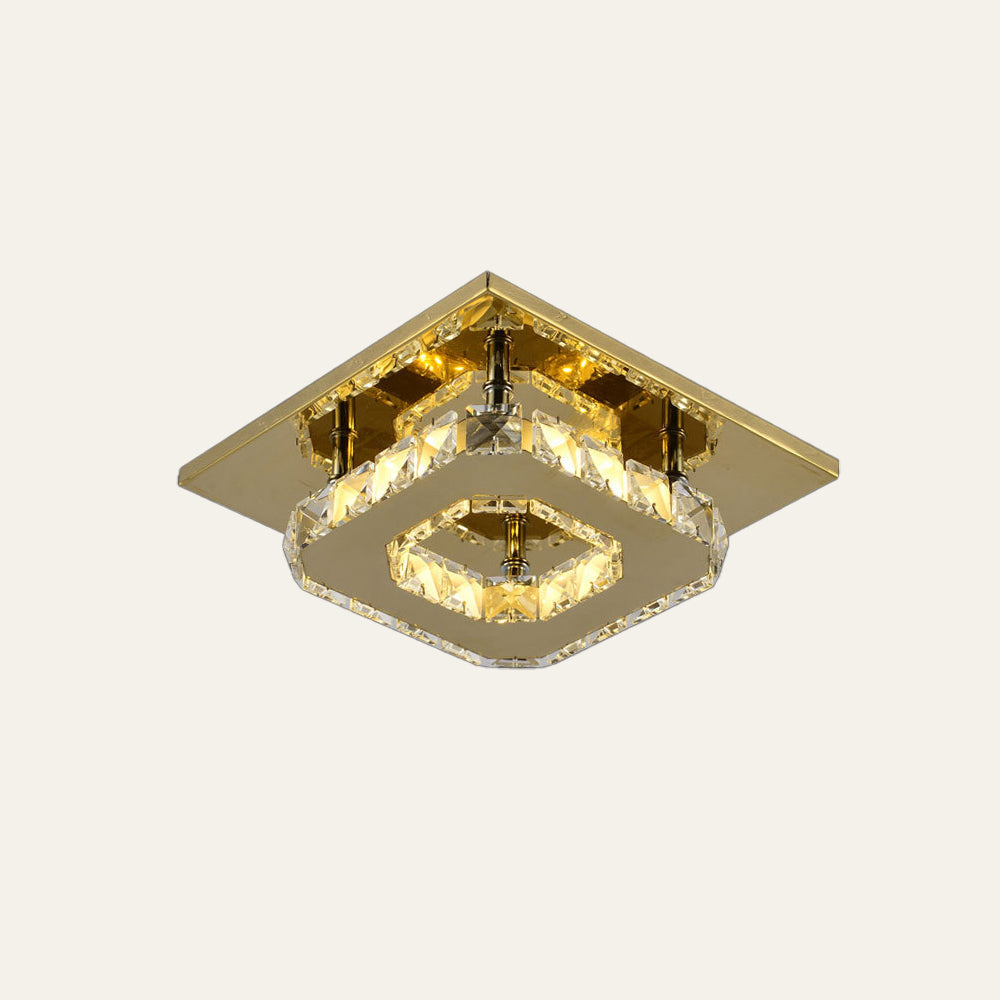 Maliben | Ceiling Light Crystal Led Modern Flush Fixture