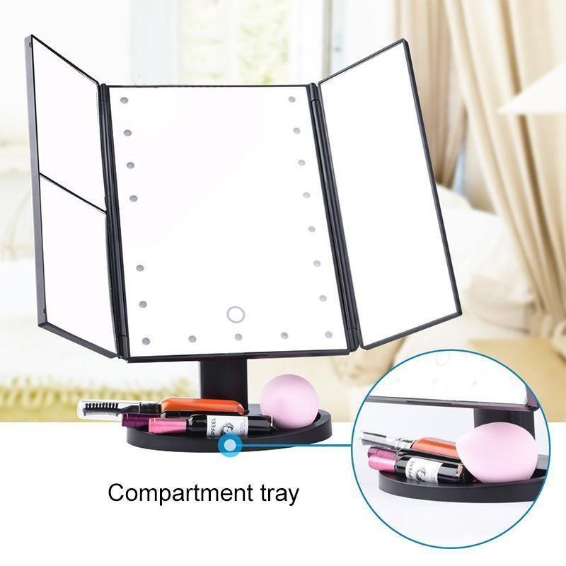 Maliben | Lighted Makeup Vanity Mirror, 24led