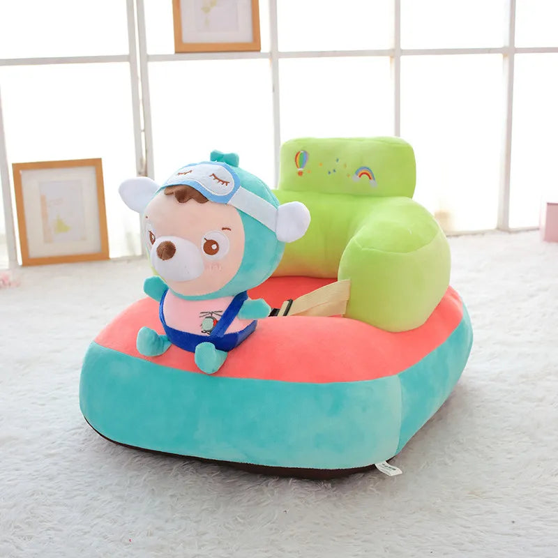 Maliben | Baby Seat Aid Made Of Plush – Animal Seat Trainer Cover For Independent Sitting