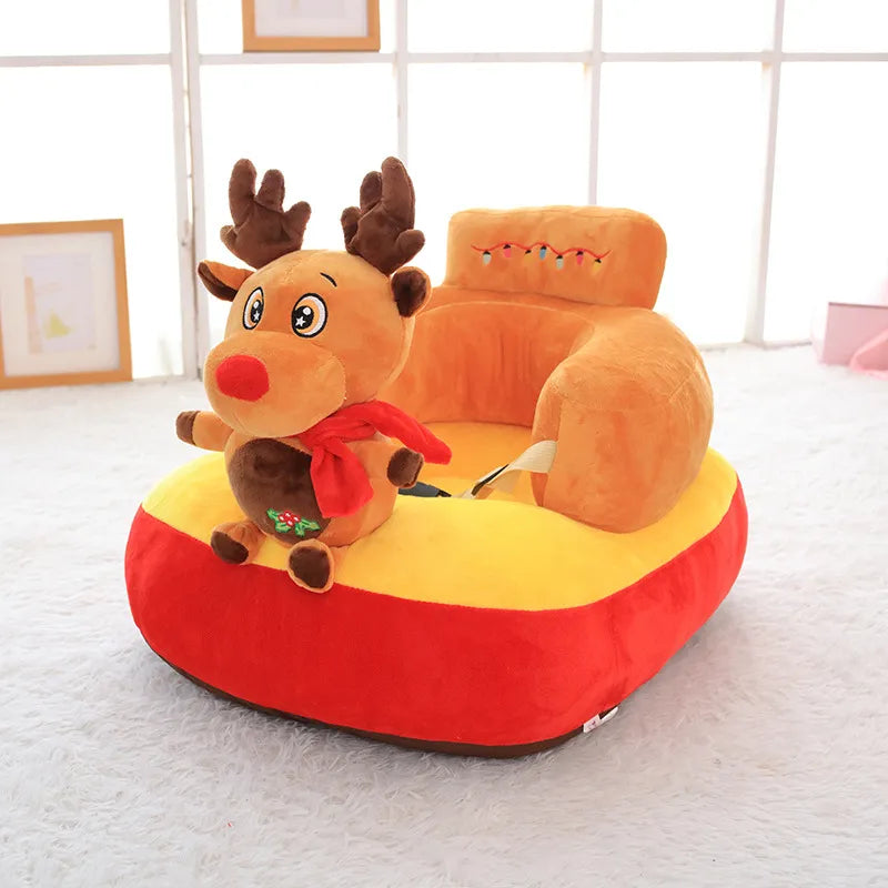 Maliben | Baby Seat Aid Made Of Plush – Animal Seat Trainer Cover For Independent Sitting