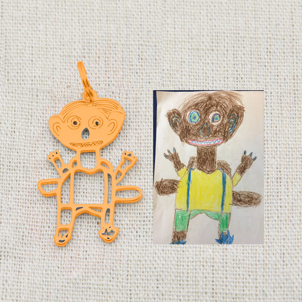 MAliben | Personal Children's Drawing As a Necklace