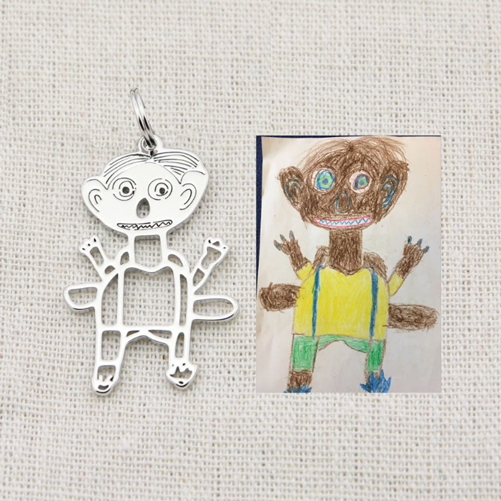 MAliben | Personal Children's Drawing As a Necklace