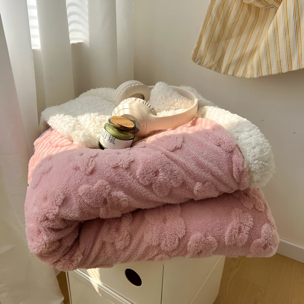 Maliben | Lunavie Cuddle Blanket | Cloud Soft Sherpa Fleece | For Year-Round Comfort | Stylish Design