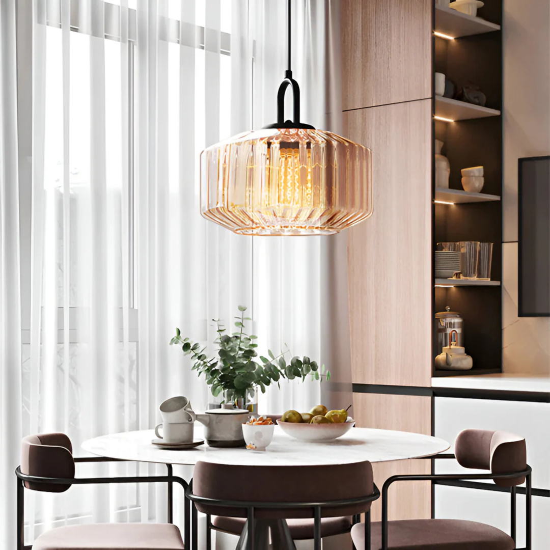 Maliben | Retro Colored Glass Pendant Lamp