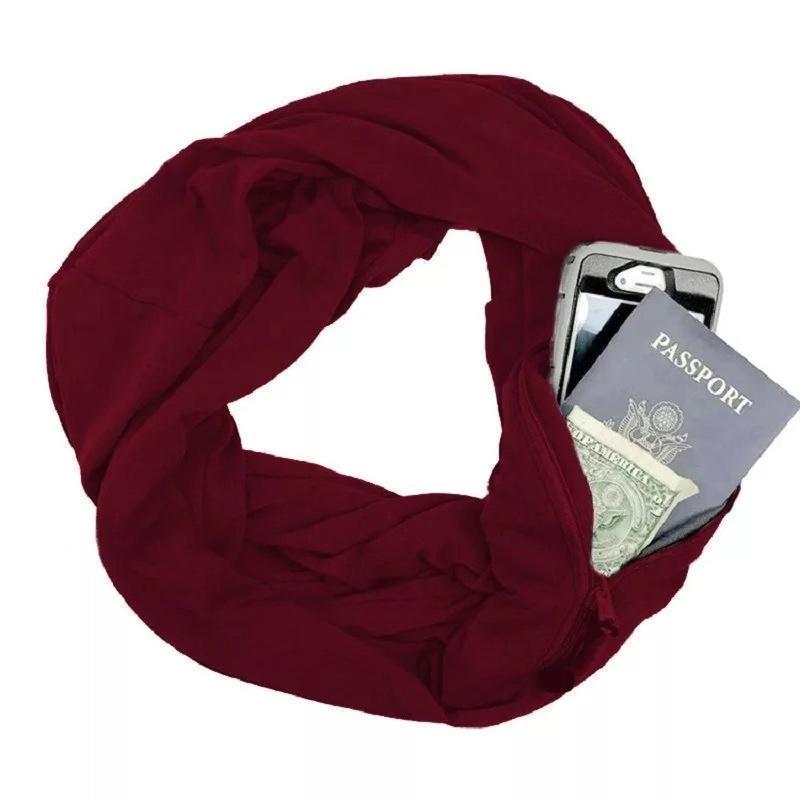Maliben | Cozysafe – Scarf With Hidden Pocket For Extra Warmth And Safety