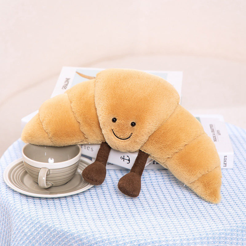 Creative Simulation Croissant Plush Doll Home Pillow