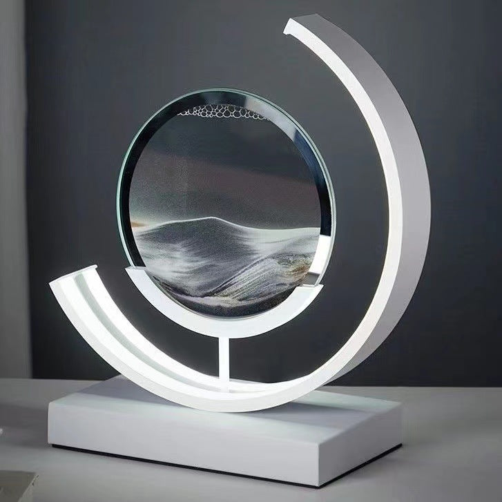 Landscape Quicksand Painting Ornaments Creative Hourglass Home Decorations