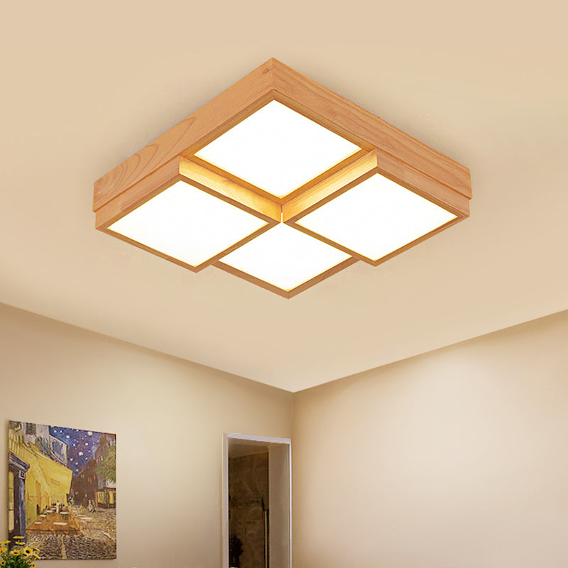 Maliben | Rusticglow Pendant Light - Multiple Lights Made Of Natural Wood