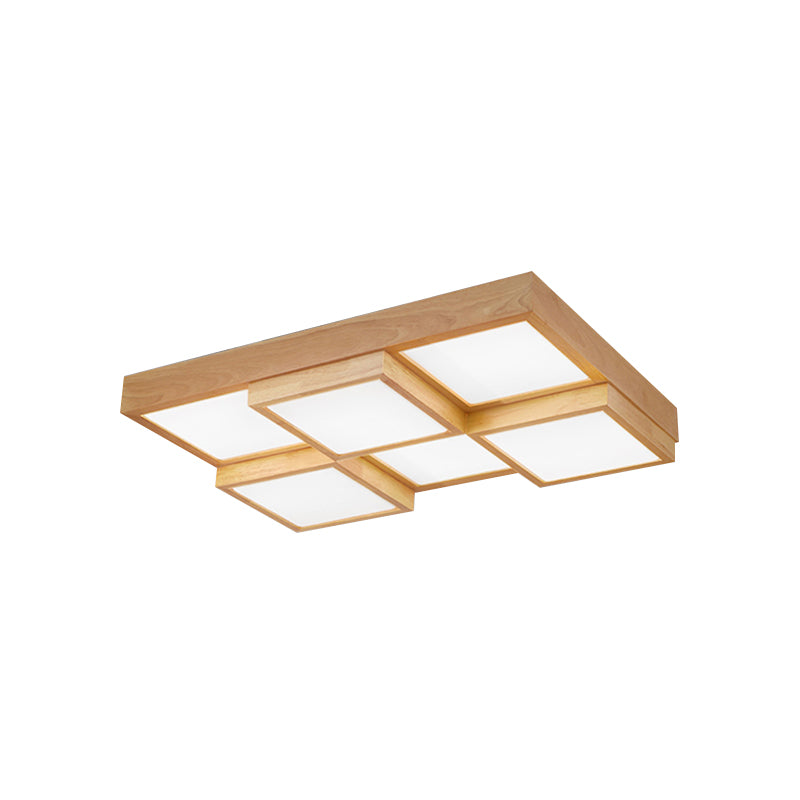 Maliben | Rusticglow Pendant Light - Multiple Lights Made Of Natural Wood
