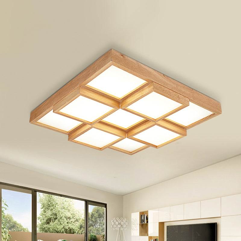 Maliben | Rusticglow Pendant Light - Multiple Lights Made Of Natural Wood