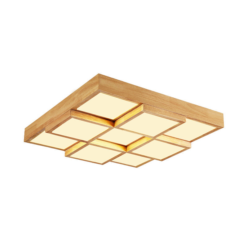 Maliben | Rusticglow Pendant Light - Multiple Lights Made Of Natural Wood
