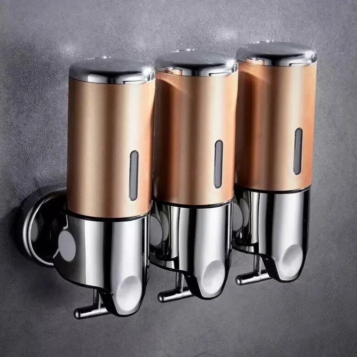 Maliben | Wall Mounted Soap Dispenser | Sudsstation Bathroom Organizer | Stainless Steel & Abs | 16.9 Fl Oz | Set Of 1–3