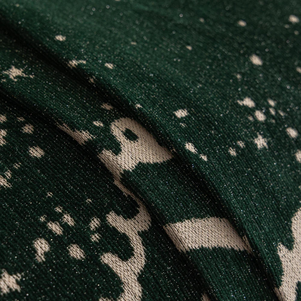 Maliben | Cursive Glittering Chenille Sofa Cover