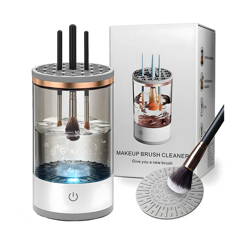 Maliben | 3-In-1 Cosmetic Brush Cleaner Machine - Electric Makeup Brush Cleaner Device