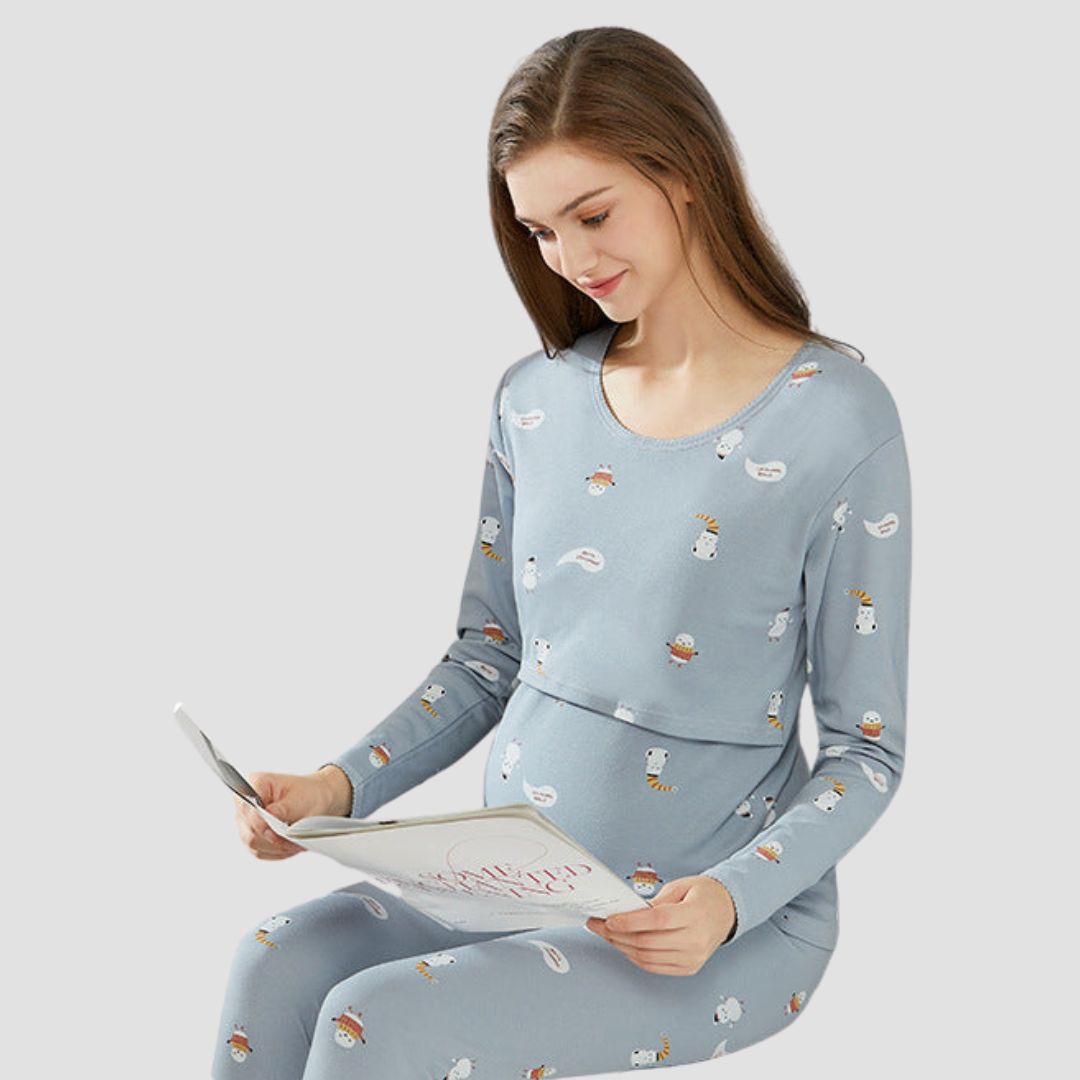 Maliben | Mama's ComFort | Feel Beautiful And Caring - Soft Maternity Dress for Home