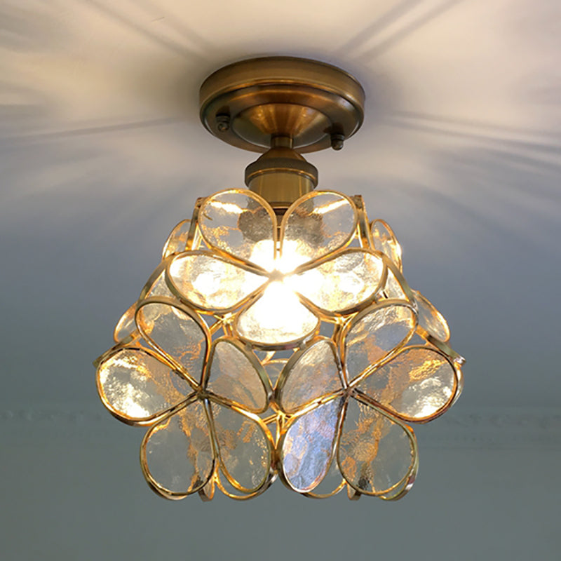 MAliben | Floralglow Retro Ceiling Light - Retro Tiffany Ceiling Light For a Enchanting Interior
