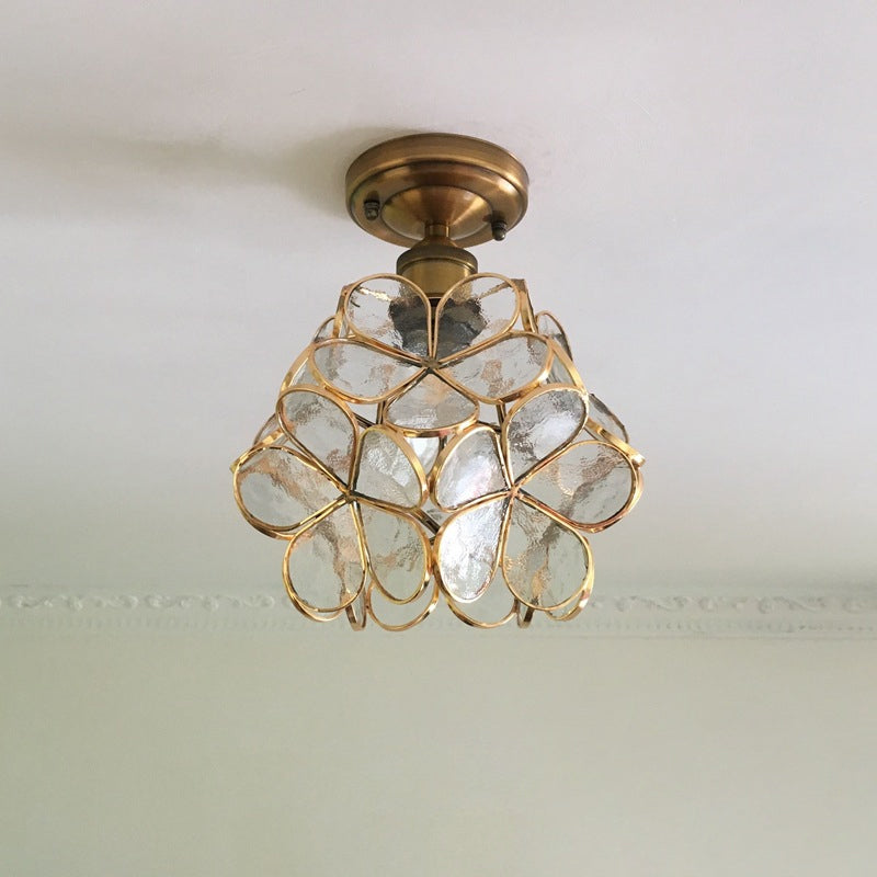 MAliben | Floralglow Retro Ceiling Light - Retro Tiffany Ceiling Light For a Enchanting Interior