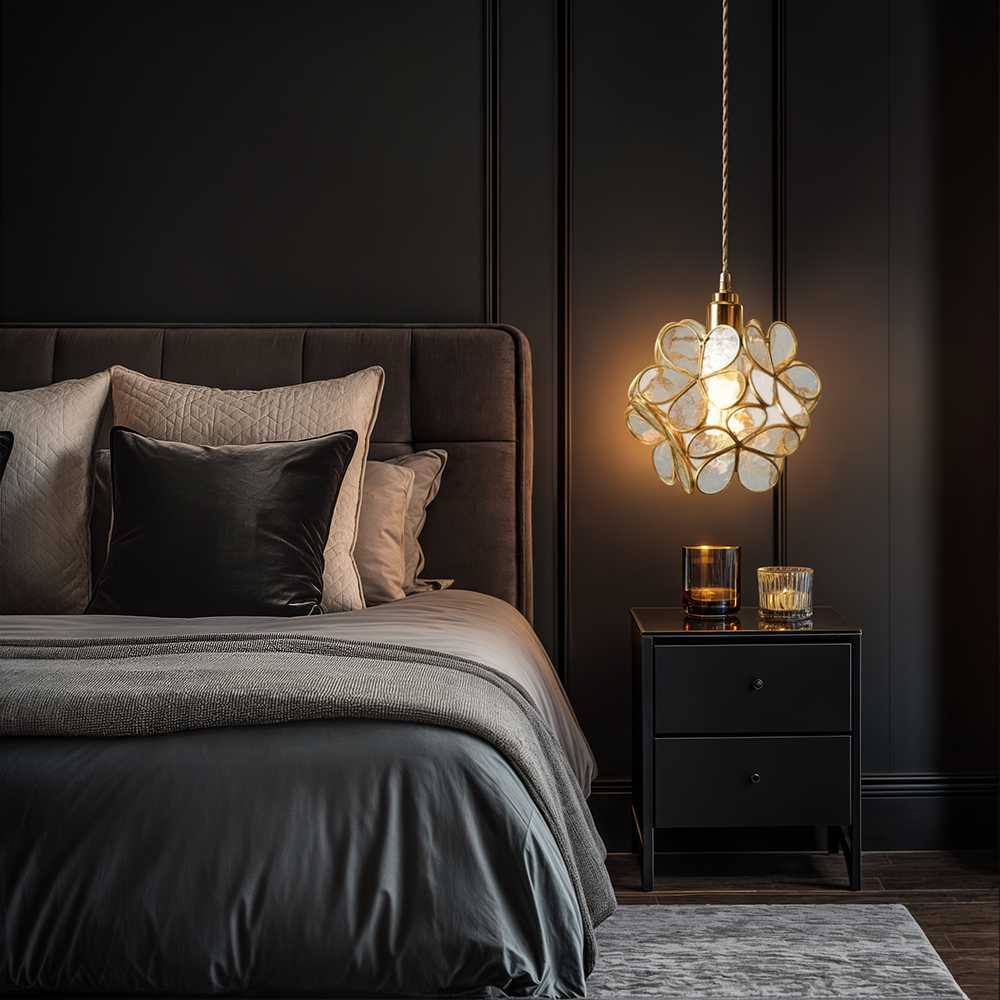 Maliben | Modern Flower Shape Glass Led Pendant Lamp