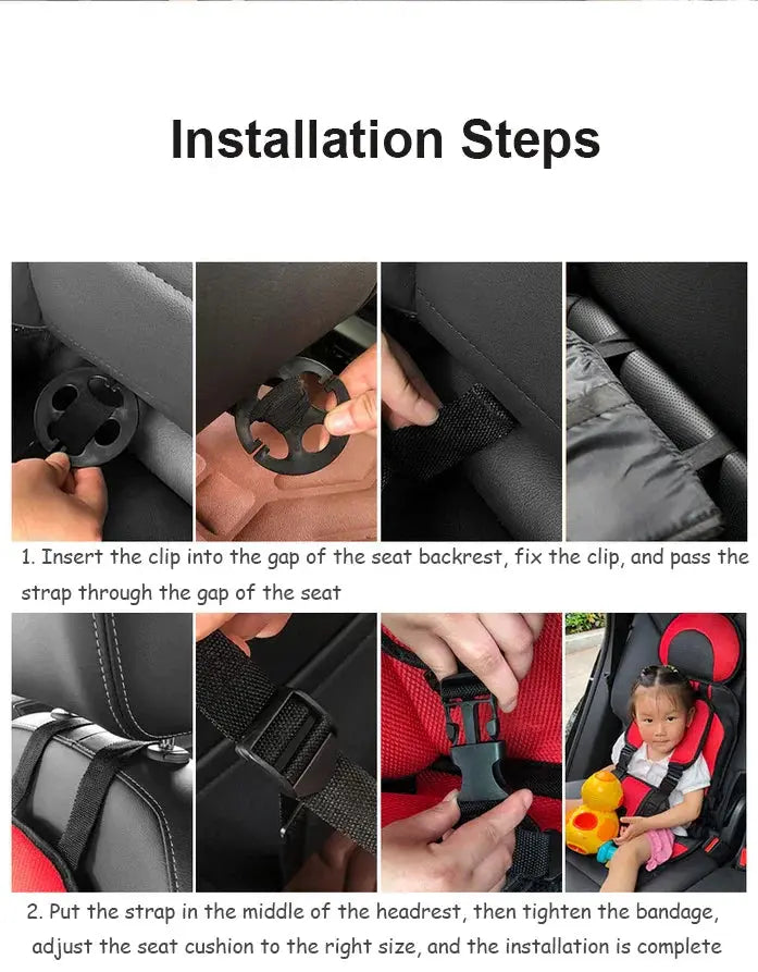 Maliben | Portable Child Travel Car Seat | Foldable Safety Booster with 5-Point Harness | Ages 0–12 Years