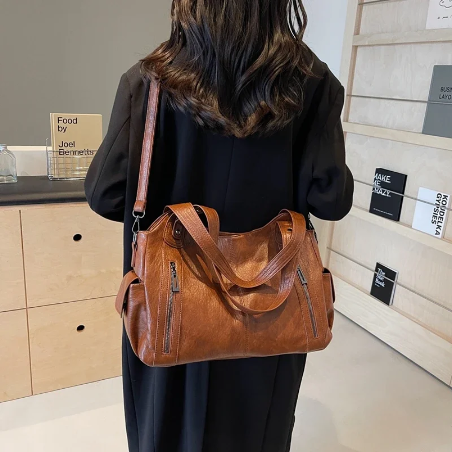 Maliben | Women’S Classic Multi-Compartment Shoulder Bag – Alma