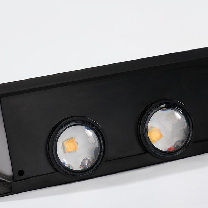 Maliben | Lumiora Modern Solar-Led Wall Lamp For Outdoors | Rectangular Design | Ip56 Waterproof | Different Sizes & Light Intensities