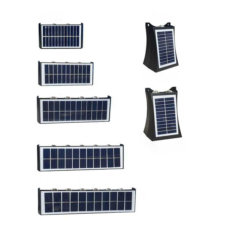 Maliben | Lumiora Modern Solar-Led Wall Lamp For Outdoors | Rectangular Design | Ip56 Waterproof | Different Sizes & Light Intensities