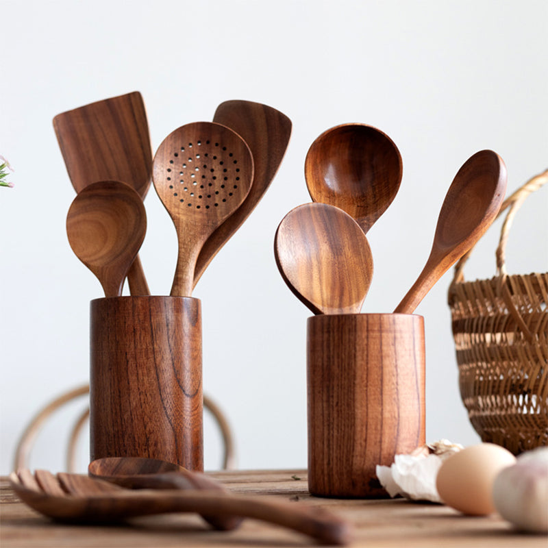 Maliben | Teak Wood Cutlery Set