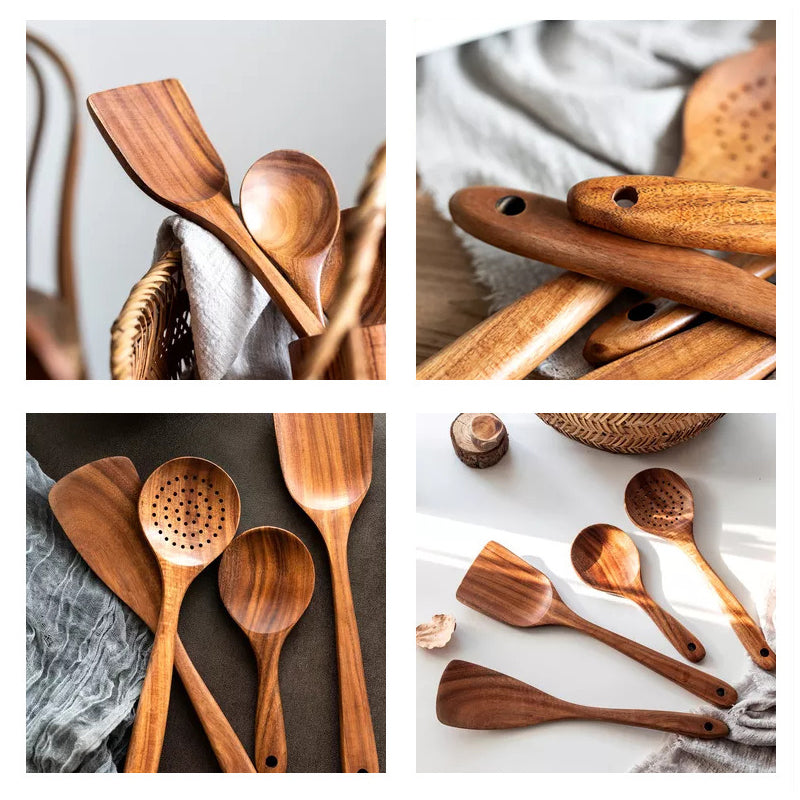 Maliben | Teak Wood Cutlery Set