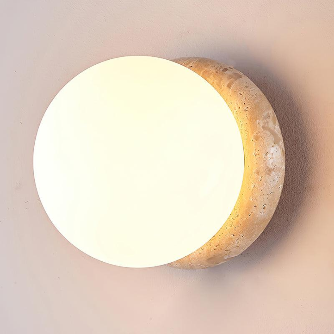 Maliben | Travertine Waterproof Outdoor Wall Lamp