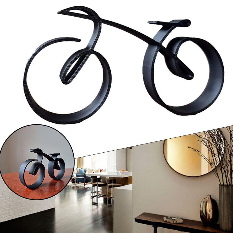Maliben | Velaro Bike Sculpture | Minimalist Wire Frame Design | Iron Black | Gift Idea For Bike Lovers
