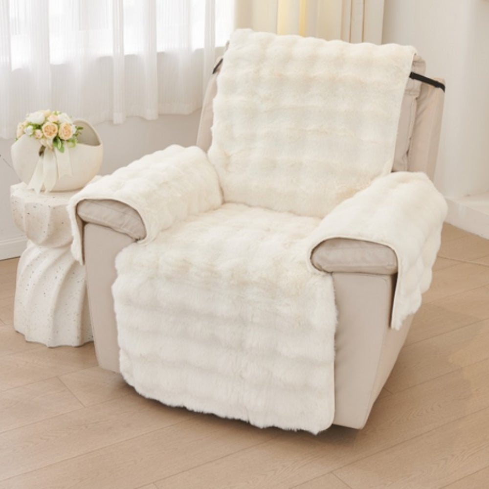 Maliben | Faux Fur Recliner Sofa Cover