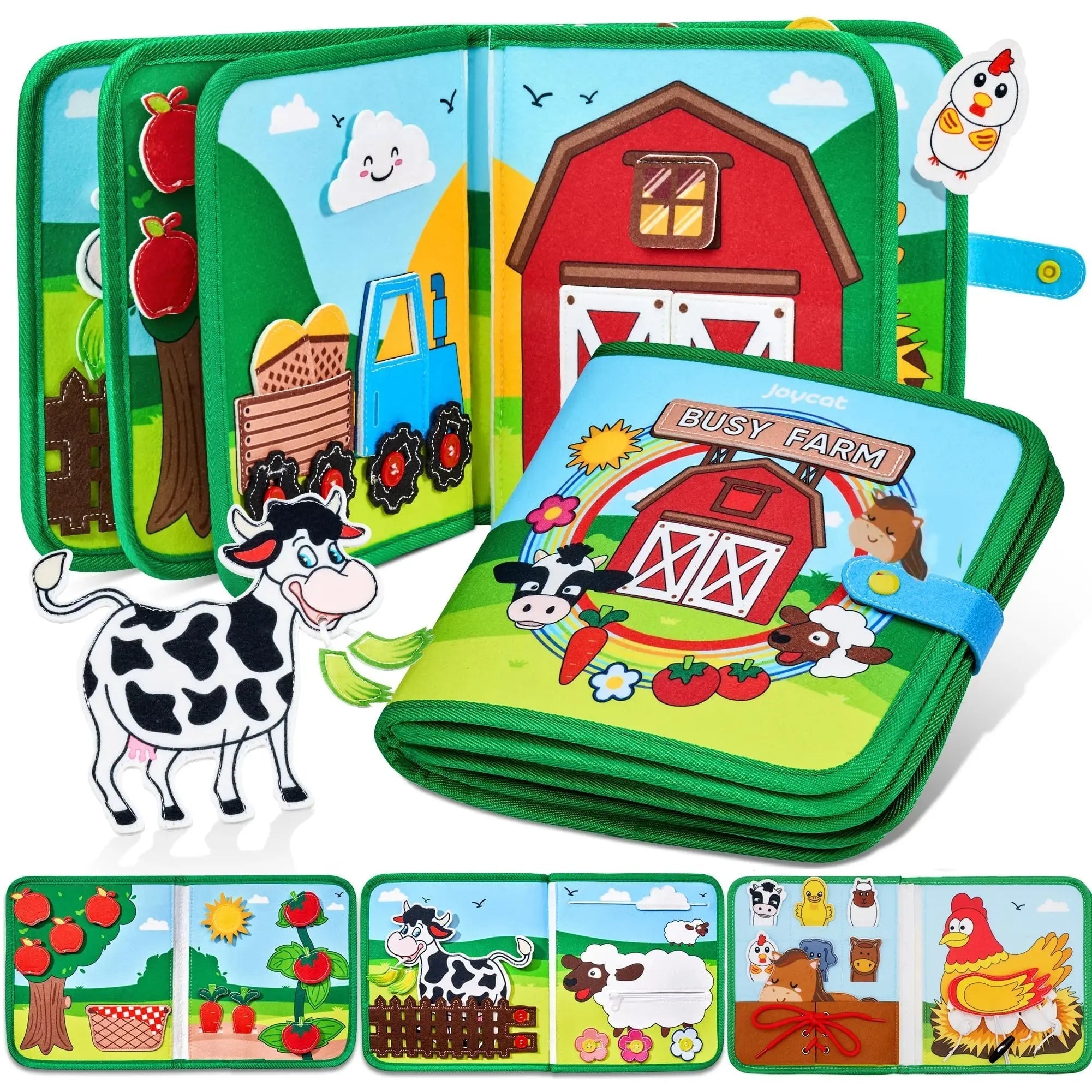 Maliben | Creative Workbook With Farm Animals - For Toddlers And Preschoolers