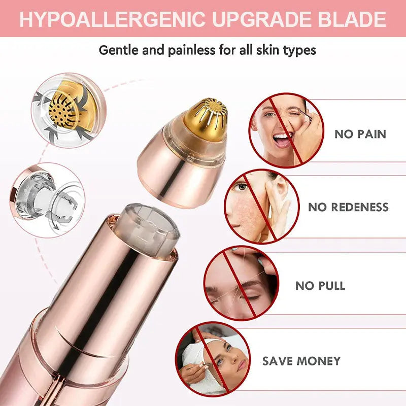 Maliben | Pain-Free Electric Eyebrow Trimmer For Precise Hair Removal