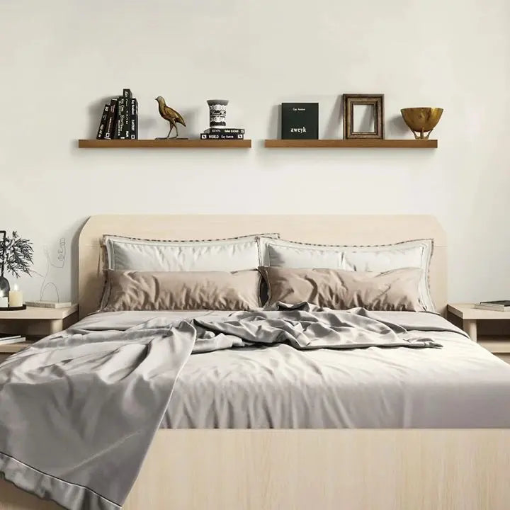 Maliben | Handmade Solid Wood Wall Shelves – Stylish & Space-Saving