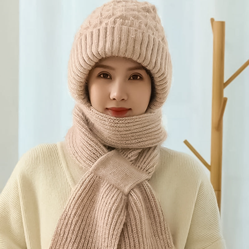Maliben | Integrated Hearing Protection Windproof Hat Scarf