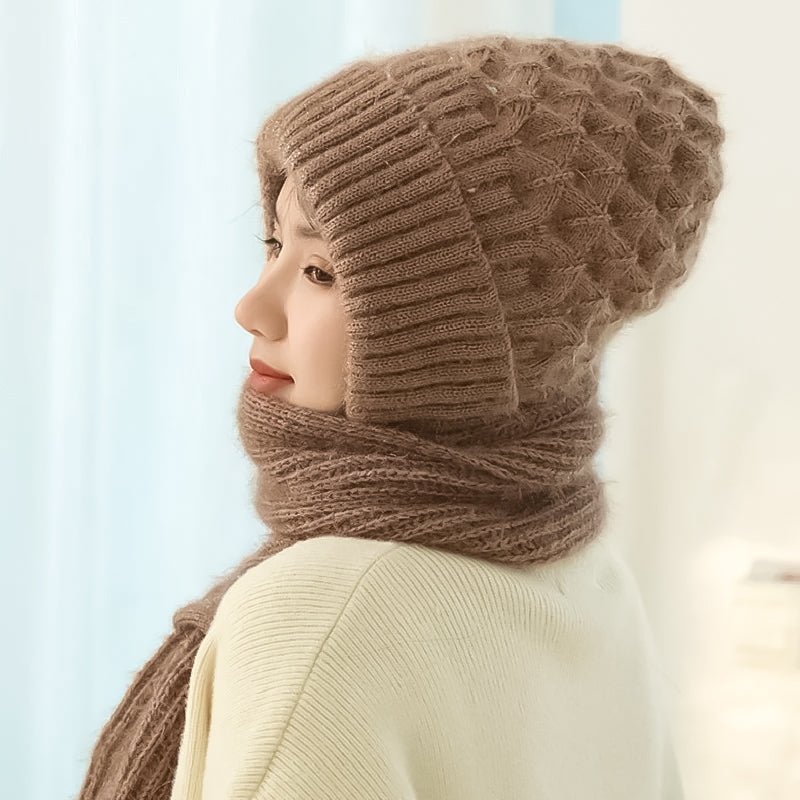 Maliben | Integrated Hearing Protection Windproof Hat Scarf