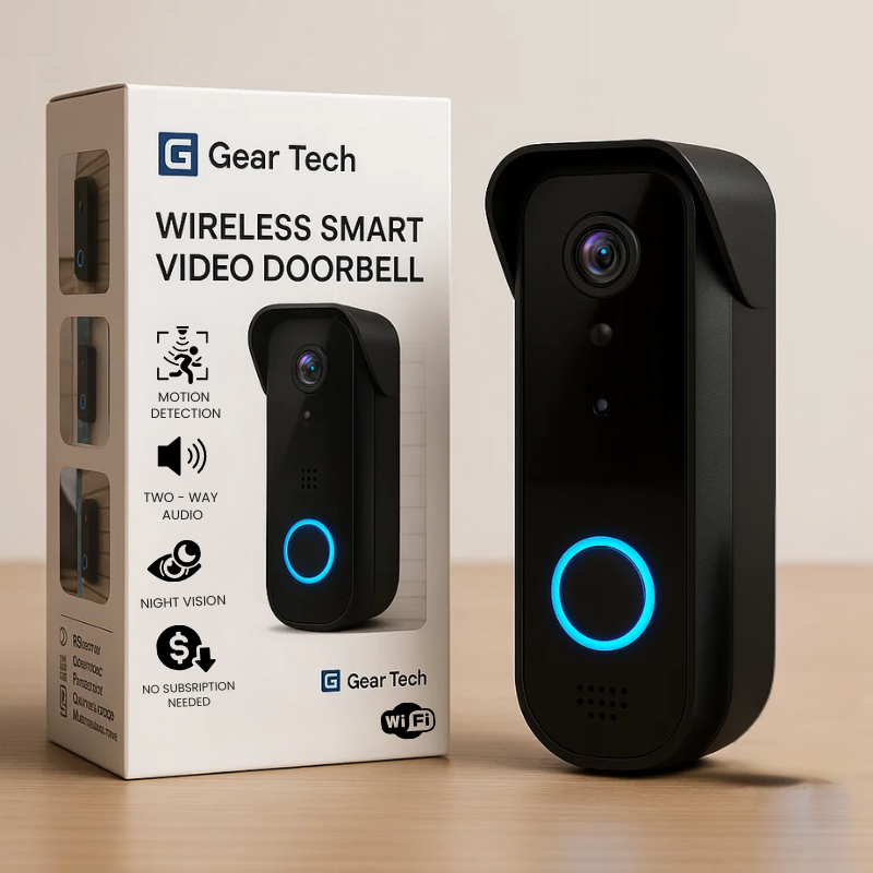 Maliben | Wireless Smart Video Doorbell | No Subscription Needed | High-Definition Camera Doorbell