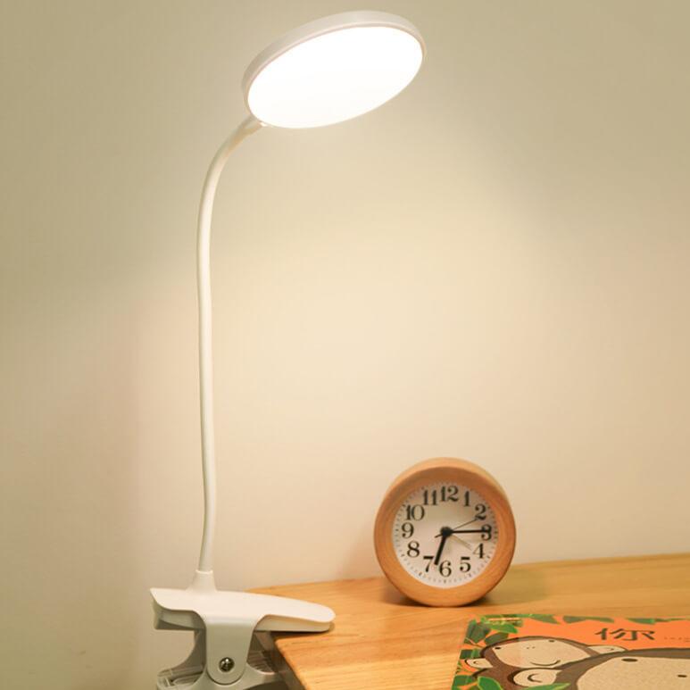 Maliben | Simple Led Clip Desk Lamp Rechargeable Eye Protection Night Light