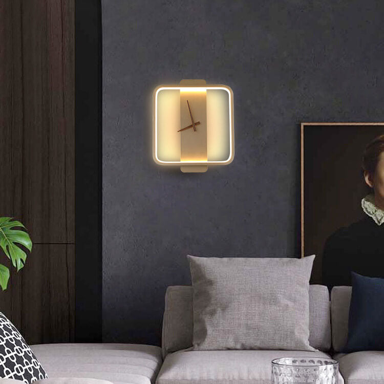 Maliben | Luxe Clock-Shaped Led Wall Lamp For Modern Interior