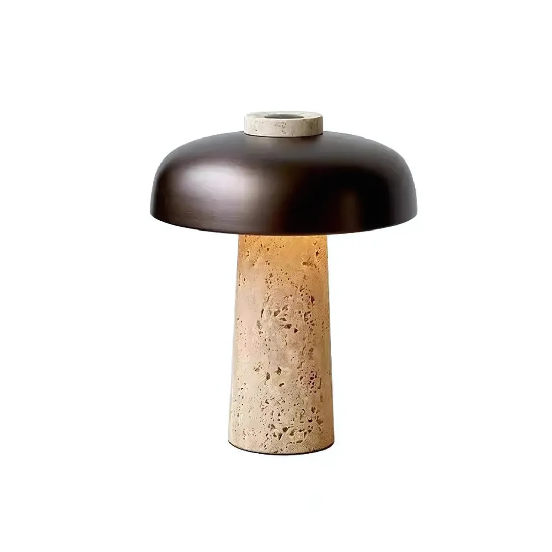 Maliben | Luxury Travertine Led Table Lamp