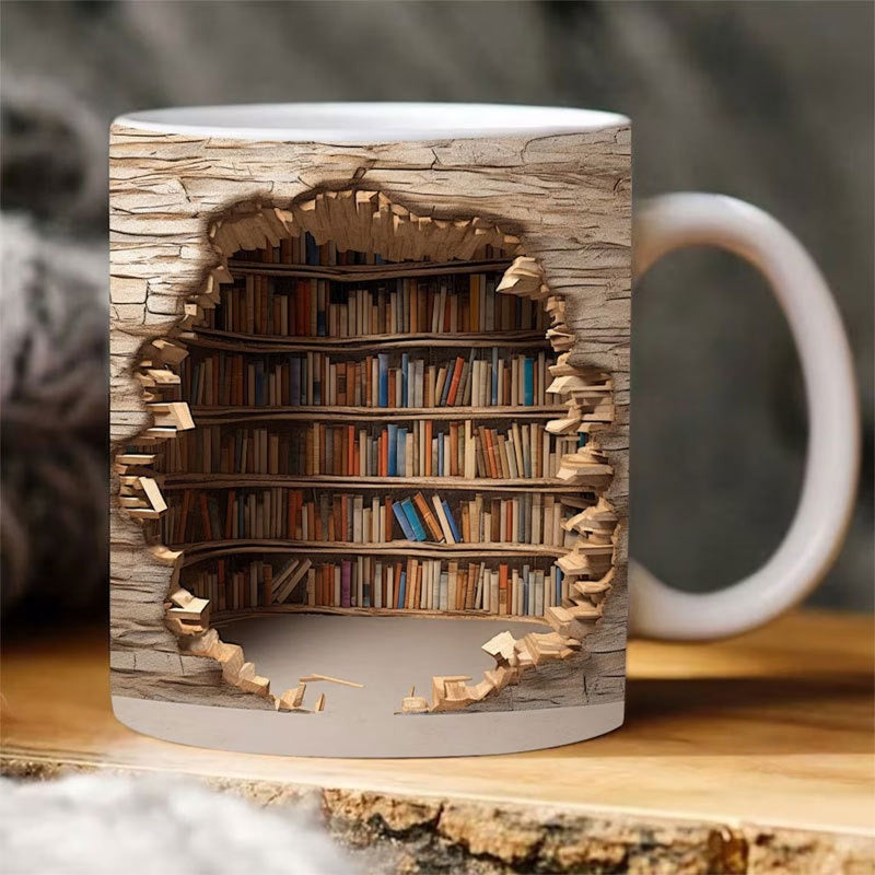 Maliben | 3d Bookshelf Mug
