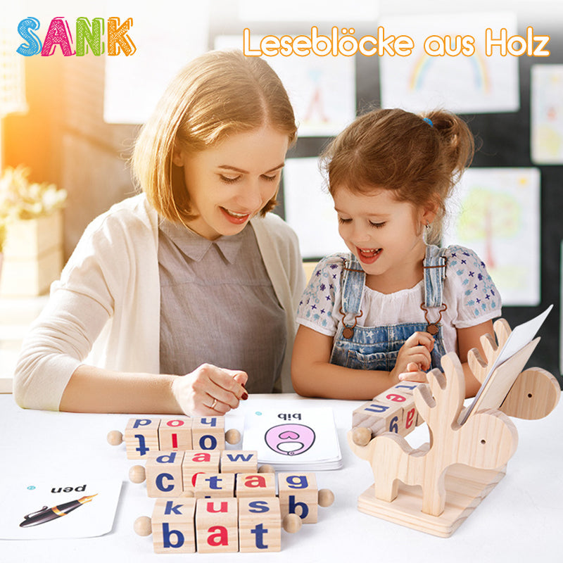 Maliben | Reading Blocks Made Of Wood