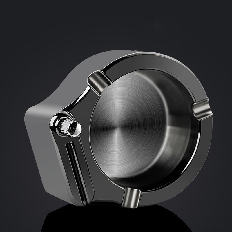 Maliben | Retro Metal Ashtray, Cigarette Lighter