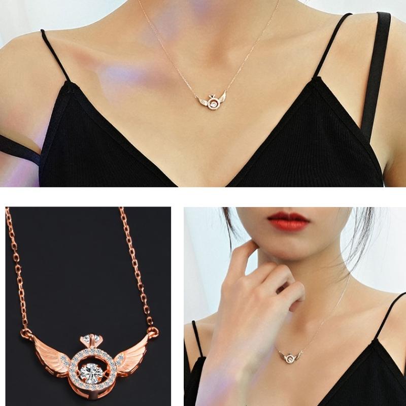 Maliben | Angel Wing Rhinestone Necklace