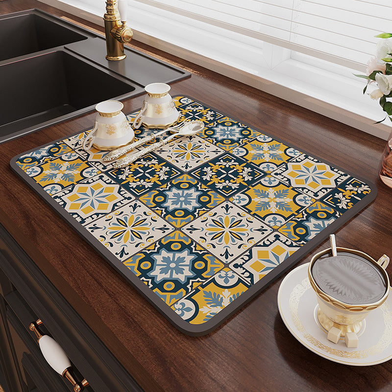 Maliben | Retro Quick-Drying Water-Repelling Mat For Kitchen-Bar-Countertops