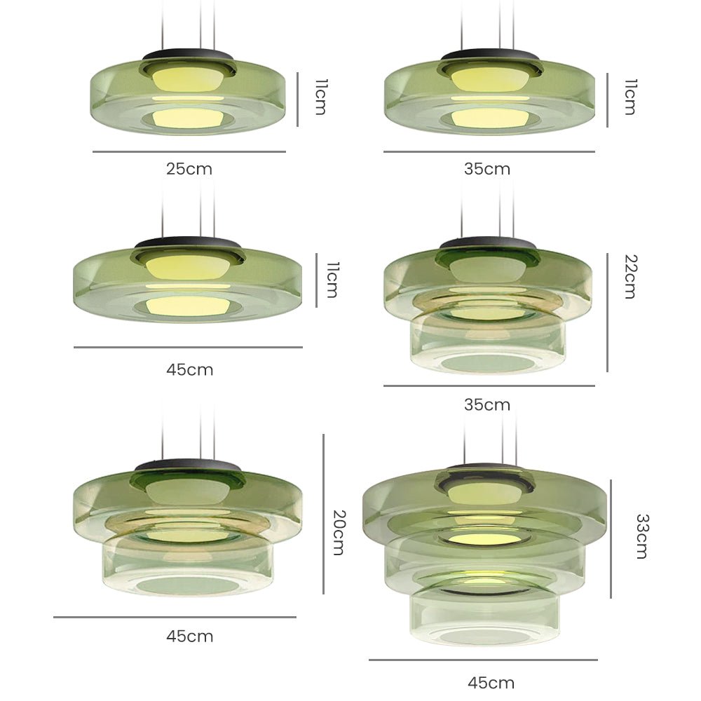 Maliben | Modern Glass Pendant Lamp In Bauhaus Style - Aurorasphere