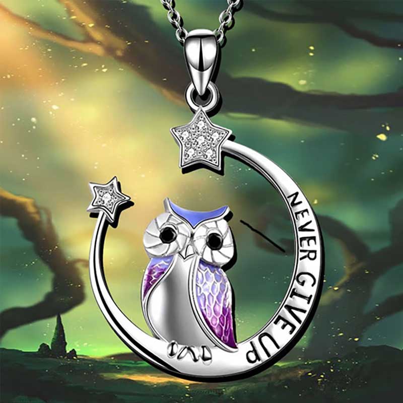 Maliben | Never Give Up Owl Necklace